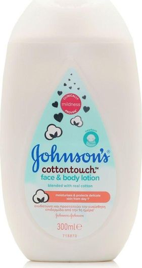 Βρεφική Λοσιόν Johnson & Johnson Cottontouch για Πρόσωπο & Σώμα Ενυδατική 300ml
