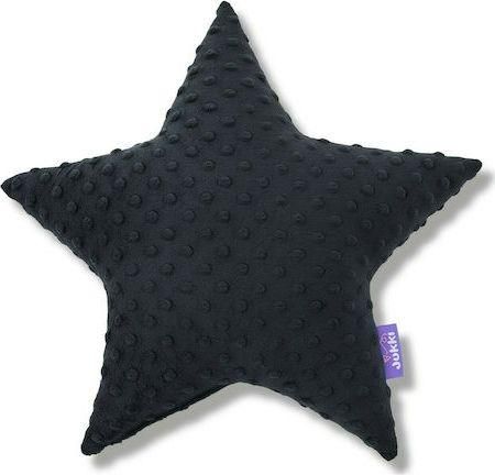 Διακοσμητικό Μαξιλάρι Κούνιας Jukki Minky 40x40cm Μαύρo