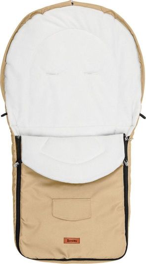Ποδόσακος Καροτσιού Sensillo Polar Universal Αδιάβροχος με Fleece Επένδυση 95x40cm Μπεζ