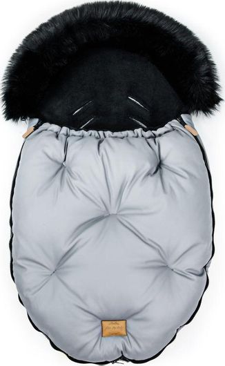 Ποδόσακος Καροτσιού Beboulino Comfort Lux Universal Αδιάβροχος με Fleece Επένδυση 86x50cm Γκρι