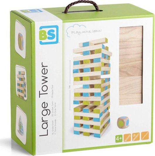 Επιτραπέζιο Παιχνίδι BS Toys Μεγάλος Πύργος με Ζάρι για 4+ Ετών