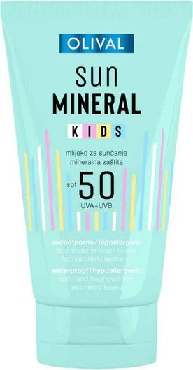 Παιδικό Αντιληακό Olival Γαλάκτωμα Sun Mineral Kids Face Cream SPF50 150ml