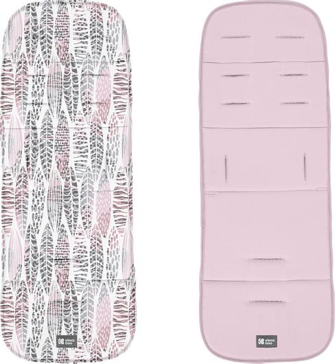 Στρώμα Καροτσιού Kikka Boo Leaves 2x82x1.5cm Ροζ