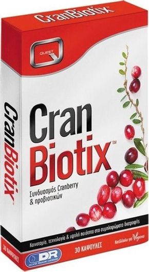 Quest Cran Biotix Προβιοτικά 30 Κάψουλες