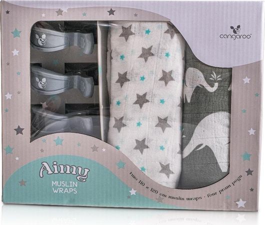 Σετ Προίκας Καροτσιού Cangaroo 120x110cm Γκρι