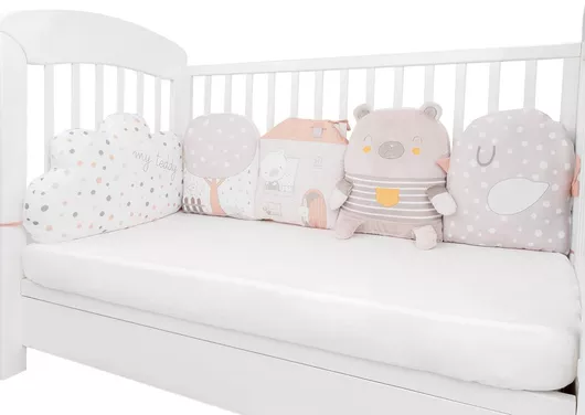 Πάντα - Προστατευτικό Κούνιας Kikka Boo My Teddy 35x180cm Μπεζ