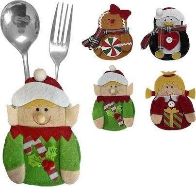 Χριστουγεννιάτικη Θήκη για Μαχαιροπίρουνα Justnote 16x10cm