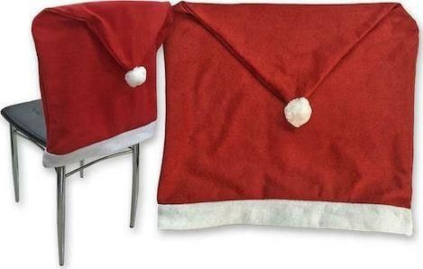 Χριστουγεννιάτικο Κάλυμμα Καρέκλας XMASfest Υφασμάτινο 60x47cm Κόκκινο