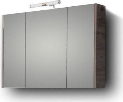 Καθρέπτης Μπάνιου Martin Savina 100 Ορθογώνιος από Μοριοσανίδα με Ντουλάπι 97x65cm Natural Oak