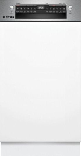 Πλυντήριο Πιάτων Pitsos DIS61I01 Εντοιχιζόμενο για 10 Σερβίτσια 44.8x81.5cm Λευκό