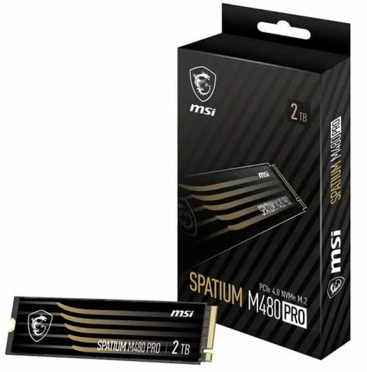 SSD MSI Spatium M480 Pro 2TB M.2 NVMe PCI Express 4.0