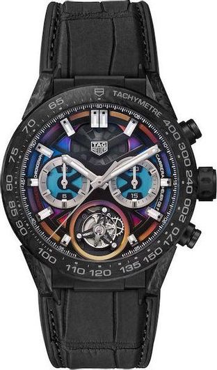 Ανδρικό Ρολόι TAG Heuer Carrera Polychrome CAR5A8AF.FC6415 Μαύρο