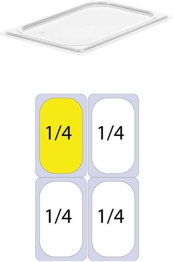 Καπάκι Πολυπροπυλενίου DAM GN 1/4 ''