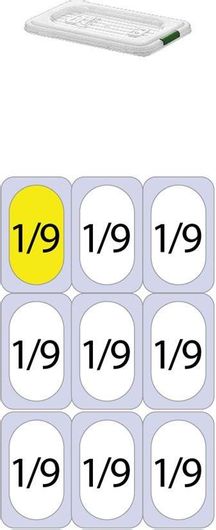 Καπάκι Πολυπροπυλενίου GN 1/9 ''