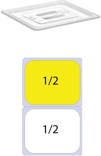 Καπάκι Inox GN 1/2 ''