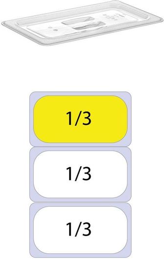 Καπάκι Inox GN 1/3 ''