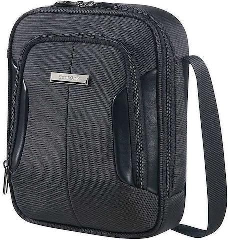 Ανδρική Τσάντα Ώμου / Χιαστί Samsonite 75213-1041 Υφασμάτινη με Φερμουάρ Μαύρο