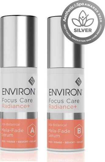 Environ Vita-Botanical Mela-Fade System Αντιγηραντικό Serum Προσώπου για Λάμψη & Πανάδες 2x30ml