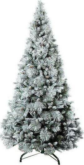 Χριστουγεννιάτικο Δέντρο Lianos Βοράς Χιονισμένο 180cm με Μεταλλική Βάση Πράσινο 2013609