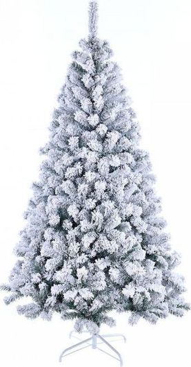 Χριστουγεννιάτικο Δέντρο Saray Home Χιονισμένο 240cm με Μεταλλική Βάση Λευκό CHR-955-240