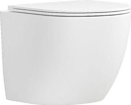 Λεκάνη Κρεμαστή Karag Milos Rimless με Slim Κάλυμμα Λευκό