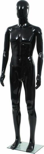 Κούκλα Βιτρίνας vidaXL 185cm Ανδρική με Γυάλινη Βάση 142927