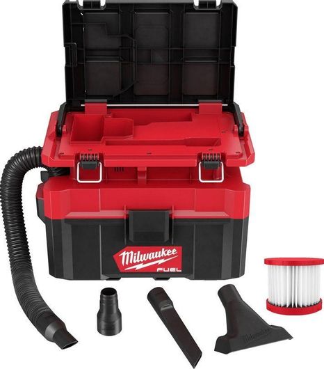 Σκούπα Υγρών / Στερεών Milwaukee M18 Fuel Packout FPOVCL-0 Χωρίς Φορτιστή & Μπαταρία με Κάδο 9.5lt