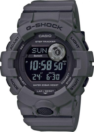 Smartwatch Casio G Shock GBD-800UC-8ER 48.6mm Silicone Strap Grey