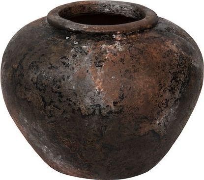 Διακοσμητικό Βάζο HomeMarkt HM4195 Πήλινο 35x27cm Terracotta Γκρι