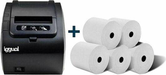 Θερμικός Εκτυπωτής Αποδείξεων Λιανικής Iggual IGG316641+IGG317655 Ethernet / Serial / USB