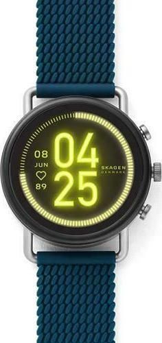 Smartwatch Skagen Falster 3 Stainless Steel 42mm με Παλμογράφο Μπλε