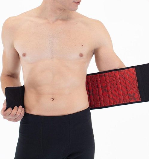 Ζώνη Μέσης Kepler FIR Nanotechnology 80150 Ορθοπεδική με 6 Μπανέλες XL Μαύρο