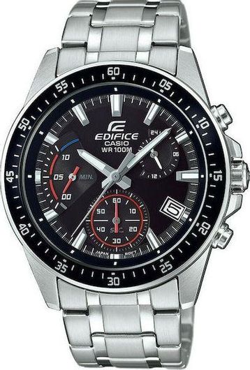 Ανδρικό Ρολόι Casio EFV-540D-1AVUEF με Μεταλλικό Μπρασελέ Ασημί
