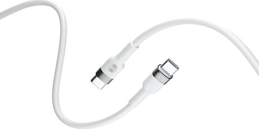 Forever USB 2.0 Cable USB-C male - USB-C 100W Λευκό 2m
