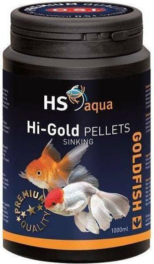 Τροφή HS Aqua για Χρυσόψαρο σε Μορφή Βυθιζόμενων Κόκκων Πέλλετ 1000ml