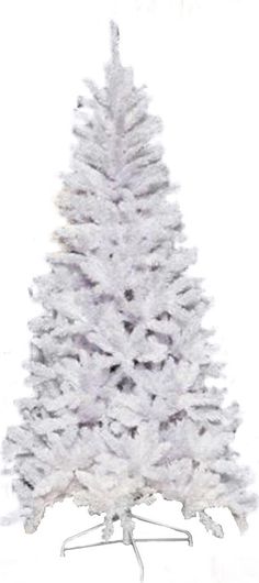 Χριστουγεννιάτικο Δέντρο Α.Καντάς Avon 210cm με Μεταλλική Βάση Λευκό KN30