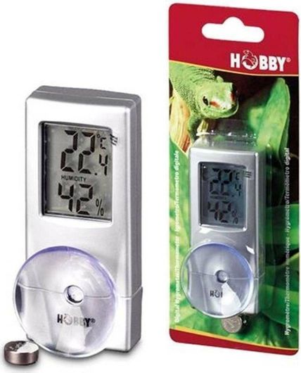 Ψηφιακό Θερμόμετρο & Υγρόμετρο Hobby Terraristik για Ενυδρείο Ερπετών
