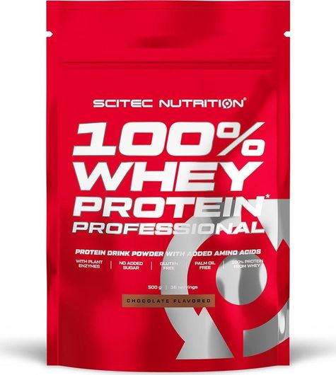 Scitec Nutrition 100% Whey Professional Πρωτεΐνη Ορού Γάλακτος Χωρίς Γλουτένη με Γεύση Λευκή Σοκολάτα 500gr
