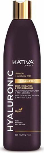 Kativa Hyaluronic Coenzyme Q10 Σαμπουάν Αναδόμησης/Θρέψης & Ενυδάτωσης για Όλους τους Τύπους Μαλλιών 355ml