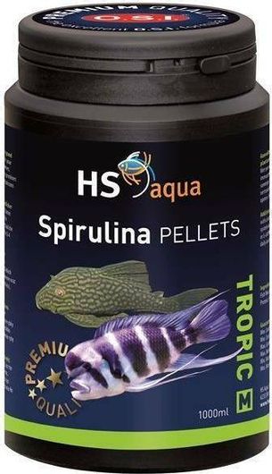 Τροφή Ψαριών HS Aqua Ενίσχυσης Ανοσοποιητικού Spirulina Pellets Medium 1000ml