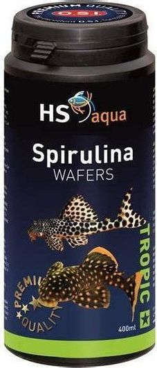 Τροφή Ψαριών HS Aqua Spirulina Wafers για Μεγάλα Ψάρια 400ml