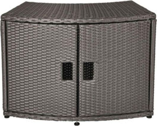 Ντουλάπι Αποθήκευσης Wicker Cabinet Storage Unit Mspa Γκρι