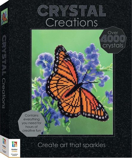 Βιβλίο Ζωγραφικής Crystal Creations: Bright Butterfly
