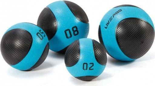 Medicine Ball Live Pro Solid Studio 10kg Μαύρο / Γαλάζιο