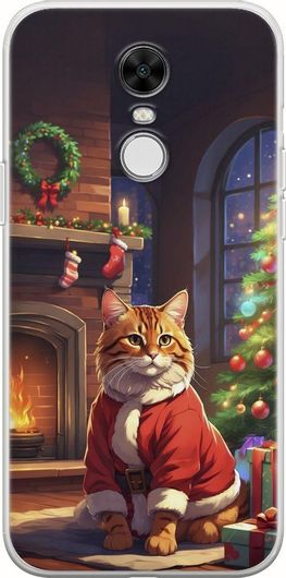 Θήκη Κινητού Back Cover για Xiaomi Redmi Note 4 / Note 4X - Flexible TPU - Xmas Animals - Cat