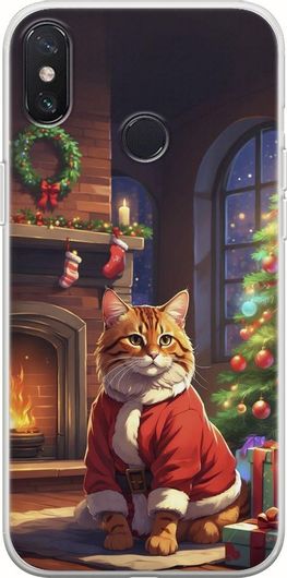 Θήκη Κινητού Back Cover για Xiaomi Redmi Note 5 - Flexible TPU - Xmas Animals - Cat