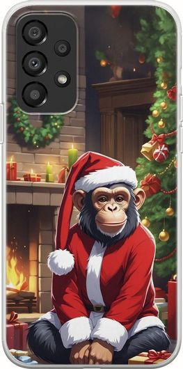 Θήκη Κινητού Back Cover για Samsung Galaxy A13 - Flexible TPU - Xmas Animals - Chimpanzee
