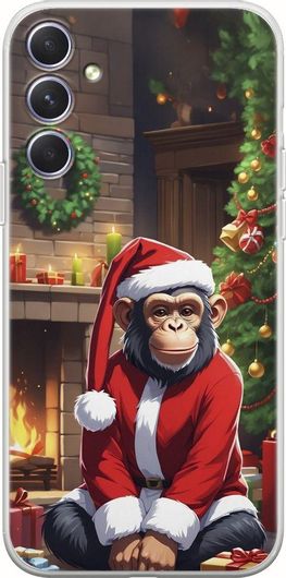 Θήκη Κινητού Back Cover για Samsung Galaxy A54 - Flexible TPU - Xmas Animals - Chimpanzee