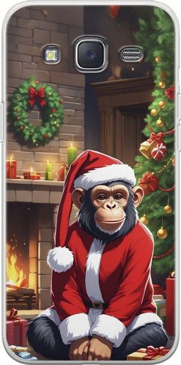Θήκη Κινητού Back Cover για Samsung Galaxy J3 2016 - Flexible TPU - Xmas Animals - Chimpanzee