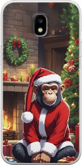 Θήκη Κινητού Back Cover για Samsung Galaxy J3 2017 - Flexible TPU - Xmas Animals - Chimpanzee